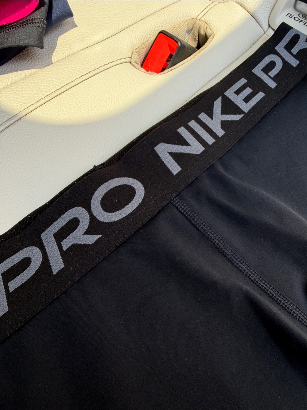 Nike Black & Gray Pro Compression Shorts - Picture 4 of 6